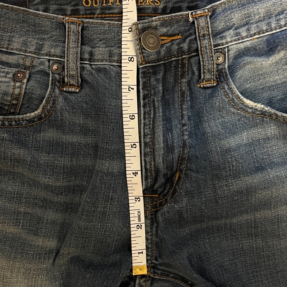 American Eagle Outfitters Blue Straight Jeans no stretch - Picture 6 of 9